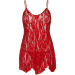 Сорочка беби-долл Leg Avenue Rose Lace Flair Chemise Red, One Size