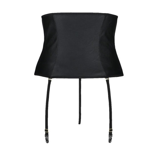 Пояс-корсет з екошкіри Passion Celine Set black 6XL/7XL