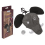 Мужские стринги Слон со звуком OOTB Elephant undies with elephant sound, black - one size