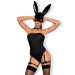 Еротичний костюм кролика Obsessive Bunny costume яорний S/M