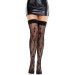 Панчохи Leg Avenue Worship Me Cross Net Thigh Highs One Size