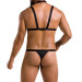 Комплект чоловічої білизни зі стреп Passion 039 Set Andrew black L/XL