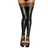 Панчохи з мокрим ефектом Noir Handmade F135 Powerwetlook stockings, 3XL, без мисків