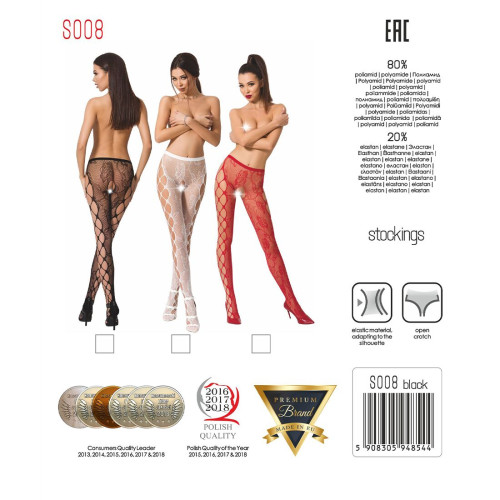 Еротичні колготки Passion S008 Червоні S/M/L