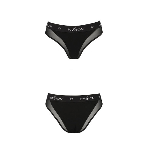 Трусики с прозрачной вставкой Passion PS002 PANTIES M, black