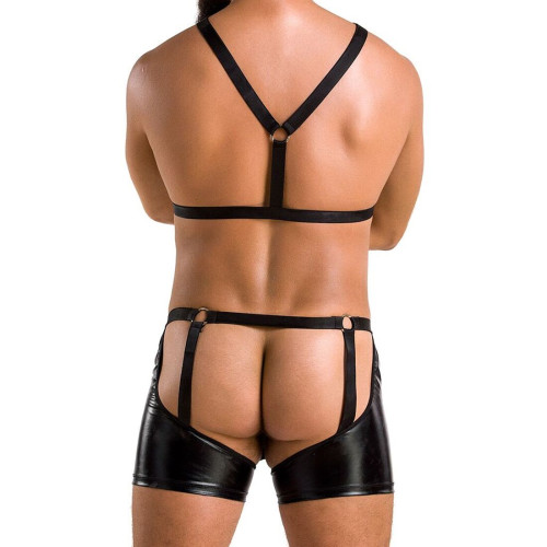 Комплект эротического мужского белья Passion 047 Set John black XXL/XXXL