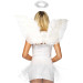 Набор аксессуаров «Ангел» Leg Avenue Angel Accessory Kit, крылышки из перьев, нимб