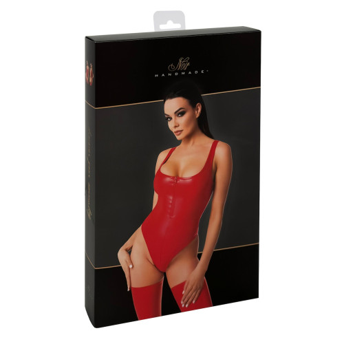 Боди Noir Handmade F352 Red powerwetlook body - L