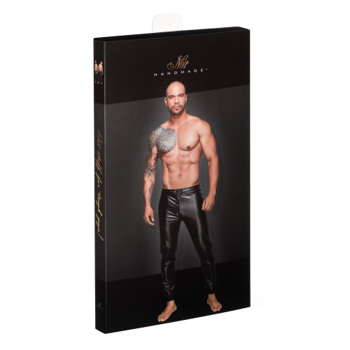 Мужские треггинсы Noir Handmade H063 Powerwetlook treggings, L, мокрый эффект