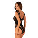 Боді з великими вирізами Obsessive B139 crotchless teddy чорний S/M/L