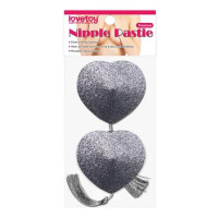 Пестисы LoveToy Reusable Glitter Heart Tassel Nipple Pasties
