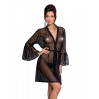 Повітряний пеньюар Passion LOVELIA PEIGNOIR black L/XL