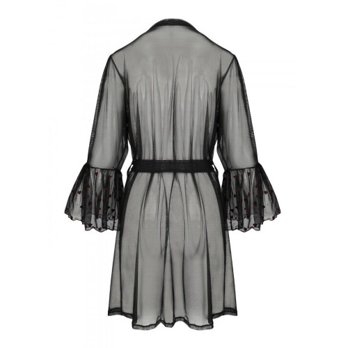 Повітряний пеньюар Passion LOVELIA PEIGNOIR black L/XL