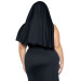 Костюм монашки-грешницы Leg Avenue Sultry Sinner 1X-2X, платье, головной убор, воротник