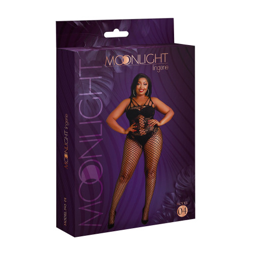 Бодистокинг Moonlight Plus Model 04 Black XL-XXXL, с доступом