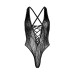 Кружевное боди Leg Avenue Floral lace thong teddy Black one size