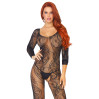Бодистокинг Leg Avenue Swirl Lace Bodystocking Black One size