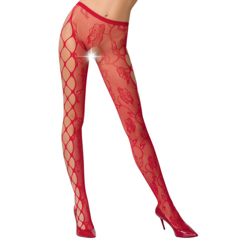 Еротичні колготки Passion S008 Червоні S/M/L