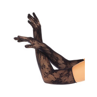 Митенки Leg Avenue Lace Opera Length Gloves Black Митенки Leg Avenue Lace Opera Length Gloves Black