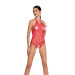 Бодистокинг в большую сетку Passion BS087 red