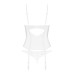 Корсет Obsessive Alissium corset & thong, XS/S, гнучкі кісточки, відкрита спина, стрінги в комплекті