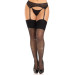 Панчохи Leg Avenue Wide Top Rhinestone Sheer Stockings Black One Size