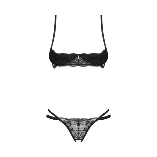 Комплект Obsessive Nutris 2-pcs crotchless set M/L