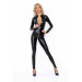 Комбинезон с мокрым эффектом Noir Handmade F293 Powerwetlook catsuit with front zipper, 3XL