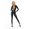 Комбинезон с мокрым эффектом Noir Handmade F293 Powerwetlook catsuit with front zipper, 3XL