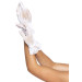 Короткие перчатки Leg Avenue Floral lace wristlength gloves White