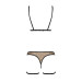 Эротический комплект нижнего белья Passion GABI SET beige S/M