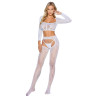 Бодистокинг SoftLine Bodystocking 2078 One Size White