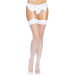 Панчохи-сітка зі швом Leg Avenue Backseam Thigh Highs White one size
