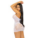 Сукня-сітка зі стразами Leg Avenue Rhinestone halter mini dress відкрита спина, White one size