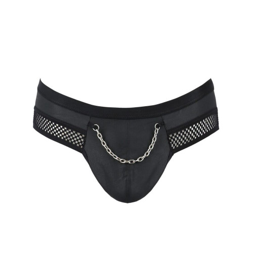 Чоловічі труси з ланцюжком Passion 030 Slip Tom Black XXL/XXXL