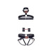 Комплект атласних ременів для бондажу Leg Avenue Satin elastic harness Set Black One size