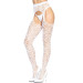 Ажурні колготки із сердечками Leg Avenue Heart White one size