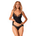 Топ та трусики Obsessive Bella Rou top & panties чорні XS/S