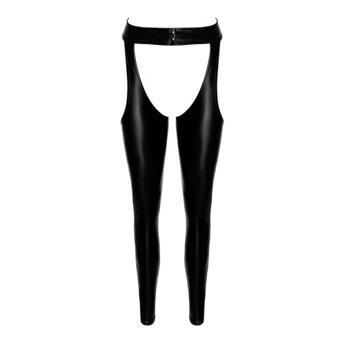 Леггинсы Noir Handmade F323 Rebel, L, black, под латекс, с открытыми бедрами и ягодицами