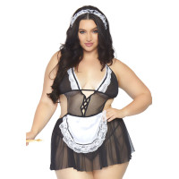 Костюм горничной Leg Avenue Fantasy French Maid XL/XXL, платье, трусики, повязка Костюм горничной Leg Avenue Fantasy French Maid XL/XXL, платье, трусики, повязка