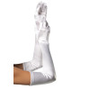 Длинные атласные перчатки Leg Avenue Extra Long Satin Gloves, One Size, белые