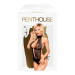 Боди с высоким воротником и глубоким декольте Penthouse Perfect Lover Черный L/XL