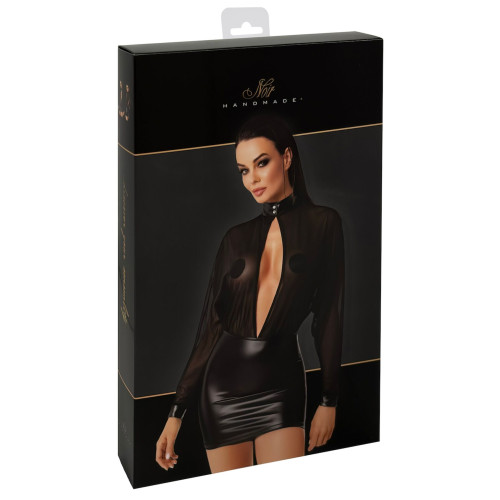 Сукня Noir Handmade F348 Powerwetlook and tulle dress - S