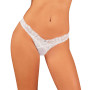 Мереживні танга Obsessive Heavenlly thong білі XS/S
