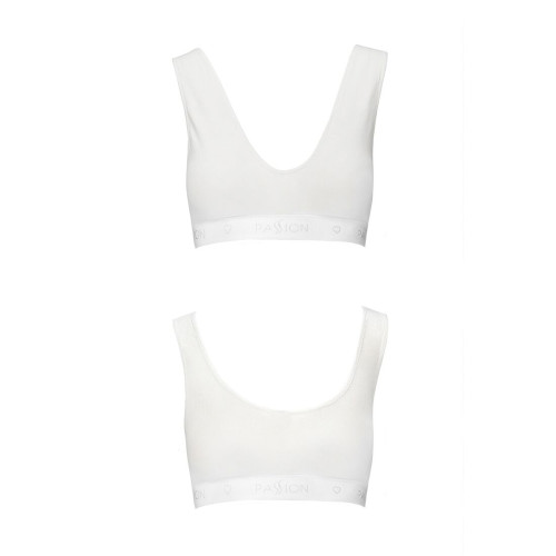 Спортивный топ из эластичного хлопка Passion PS005 TOP XL, white