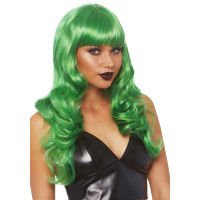 Волнистый парик Leg Avenue Misfit Long Wavy Wig Green, длинный, реалистичный вид, 61 см Волнистый парик Leg Avenue Misfit Long Wavy Wig Green, длинный, реалистичный вид, 61 см