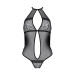 Сетчатое боди с кружевом на груди Passion SATARA BODY black XXL/XXXL