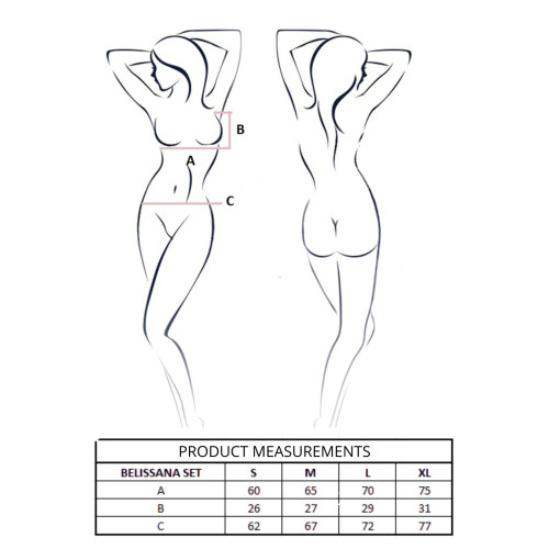 Комплект Passion BELISSANA SET white L