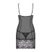 Сорочка Obsessive Alluria chemise & thong L/XL