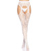Ажурні колготки із сердечками Leg Avenue Heart White one size